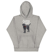 Load image into Gallery viewer, "Slipper Junky" - Black Lab Unisex Hoodie - More colors available