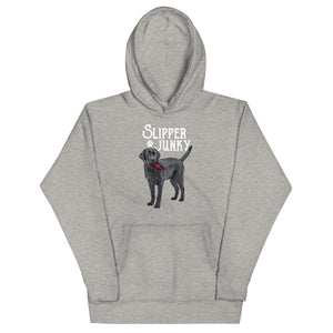 "Slipper Junky" - Black Lab Unisex Hoodie - More colors available